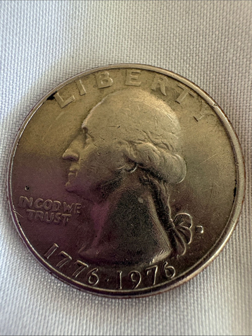Silver Coin-Themed Phone Accessory (Silver)